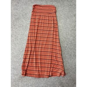 India Boutique Palazzo Pants Womens One Size Orange Chevron Casual Wide Leg